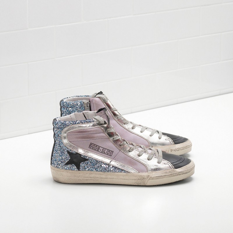 Golden Goose Slide Sneakers In Leather Women